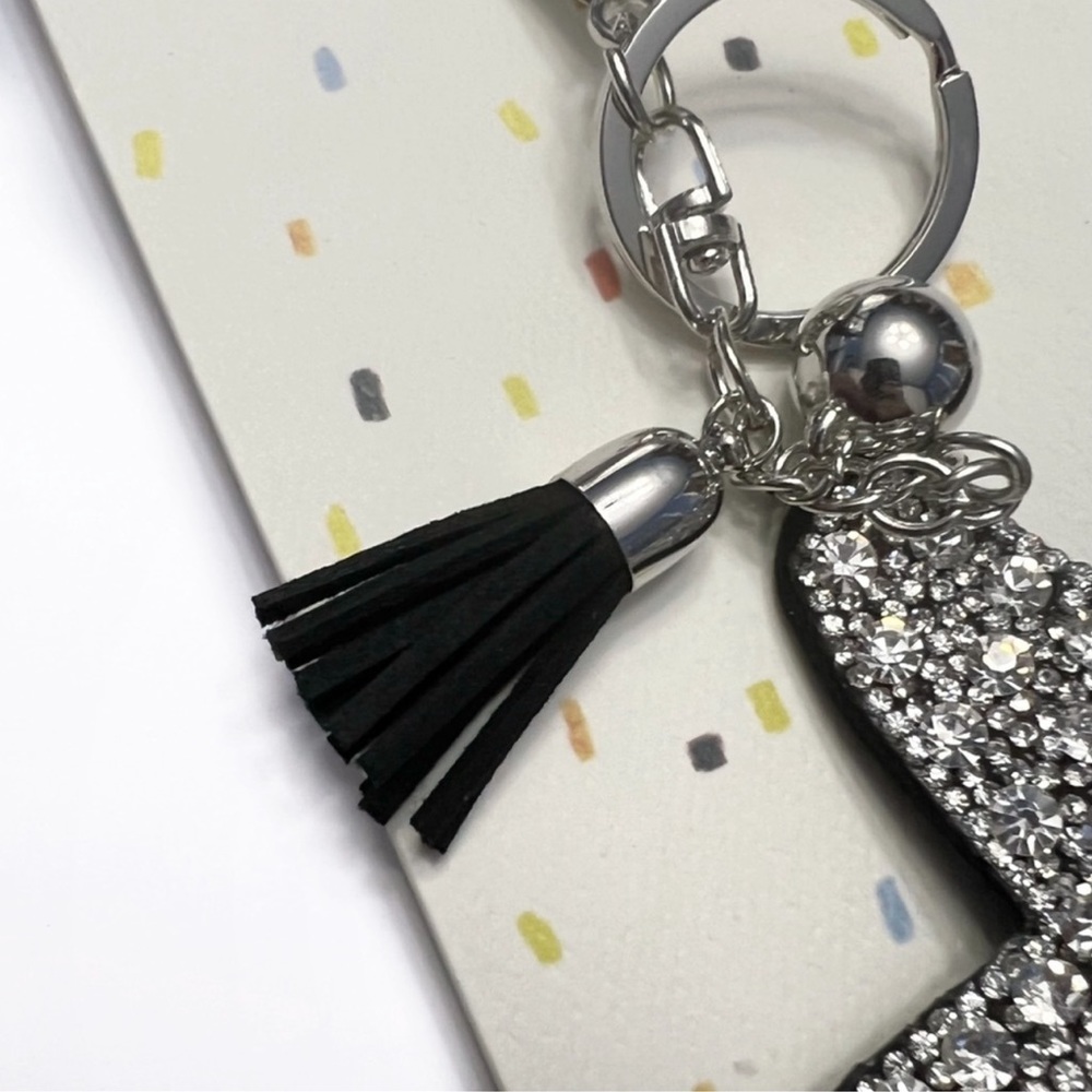 $3/20 Star Keychain Rhinestone Starfish Purse Charm with Tassle Silver &… - Picture 6 of 7